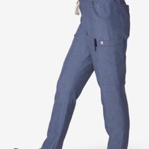 Figs Scrubs Yola pants Heather Denim XS